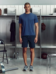 Active Colour Block Short in Navy Steel Blue