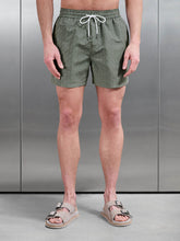 Amalfi Drawstring Printed Swim Short in Sage