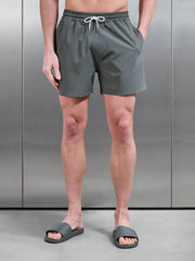 Essential Drawstring Swim Short in Olive