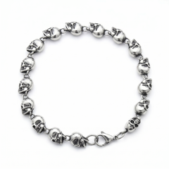 Hel's Chain Skull Bracelet