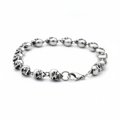 Hel's Chain Skull Bracelet