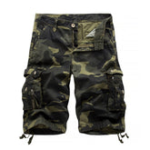 Men's Camo Cargo Shorts, Multi-Pocket Casual Tactical Shorts for Outdoor Work Hiking