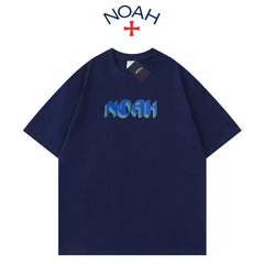 NOAH BWCJ夏季新款潮牌创意字母简约百搭纯棉圆领情侣短袖T恤男女