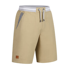 Men's Casual Elastic Waist Shorts, Lightweight Drawstring Summer Shorts
