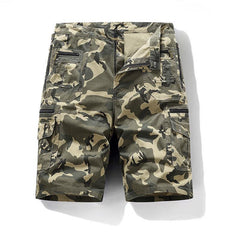 Men's Multi Pocket Cargo Shorts, Tactical Work Shorts with Zipper Pockets for Outdoor Hiking