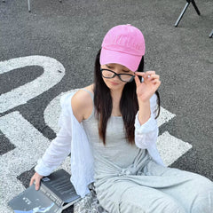 Official Authentic Matin Kim Duck Tongue Hat Female Li Charen Same Style Washed Retro Face Highlighting Small Baseball Hat