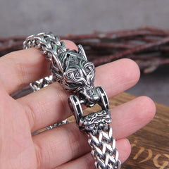 Ancestral Wolf Bracelet in Stainless Steel