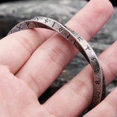 Viking Runic Twist Bracelet
