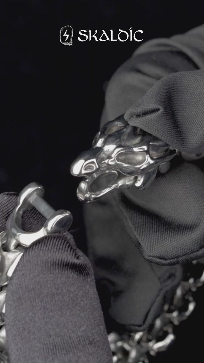 Norse Dragon Bracelet in Stainless Steel