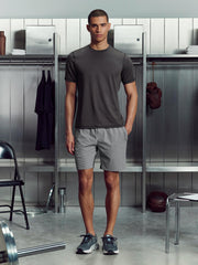 Active Colour Block Short in Mid Grey Grey