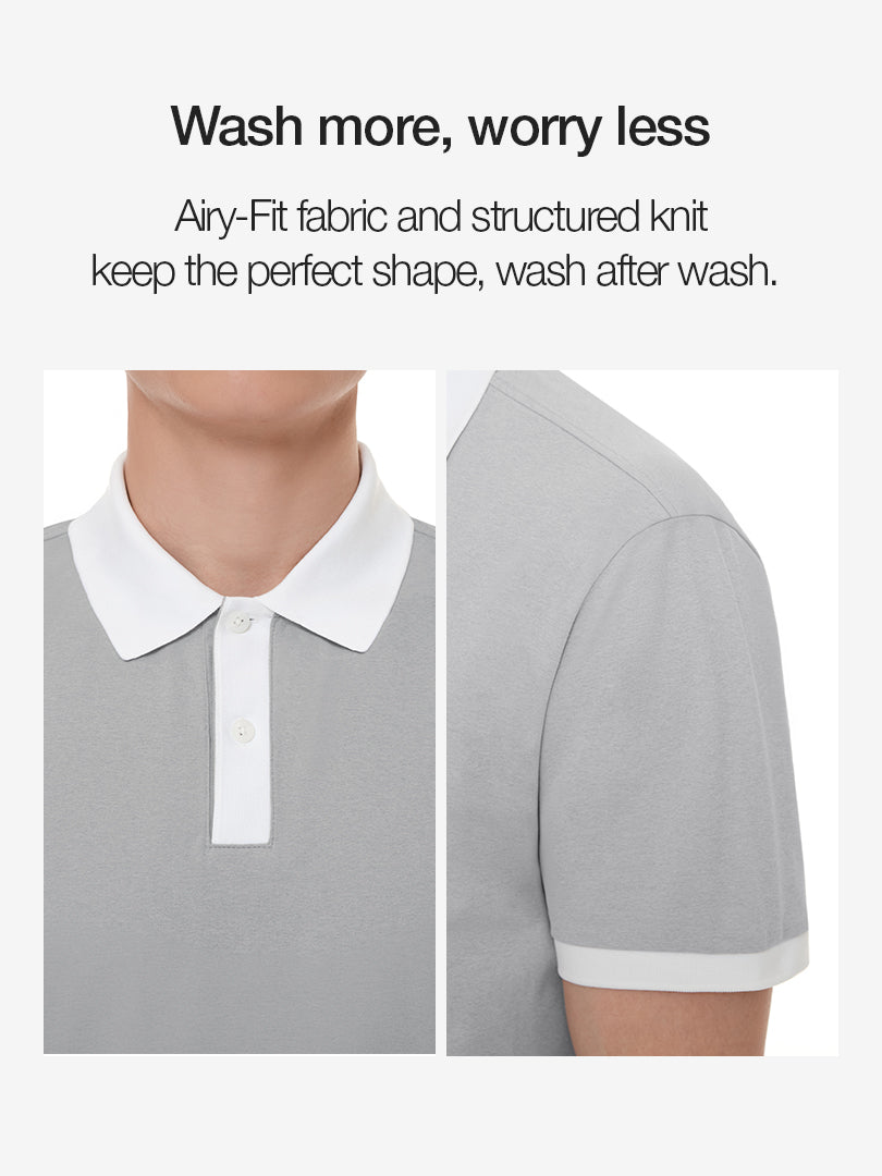 Men's Airy Fit Rally Short Sleeve Polo Shirt