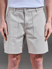 Carpenter Short in Stone