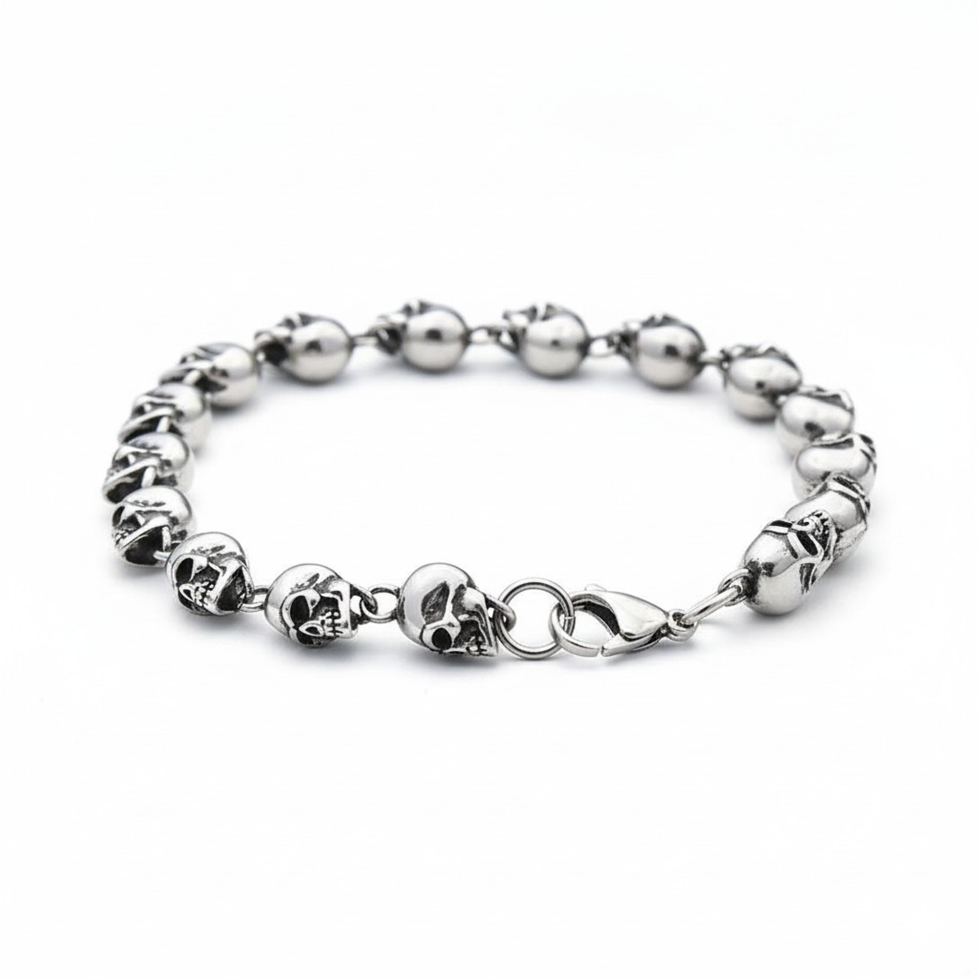 Hel's Chain Skull Bracelet