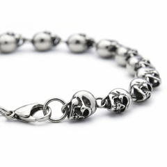 Hel's Chain Skull Bracelet