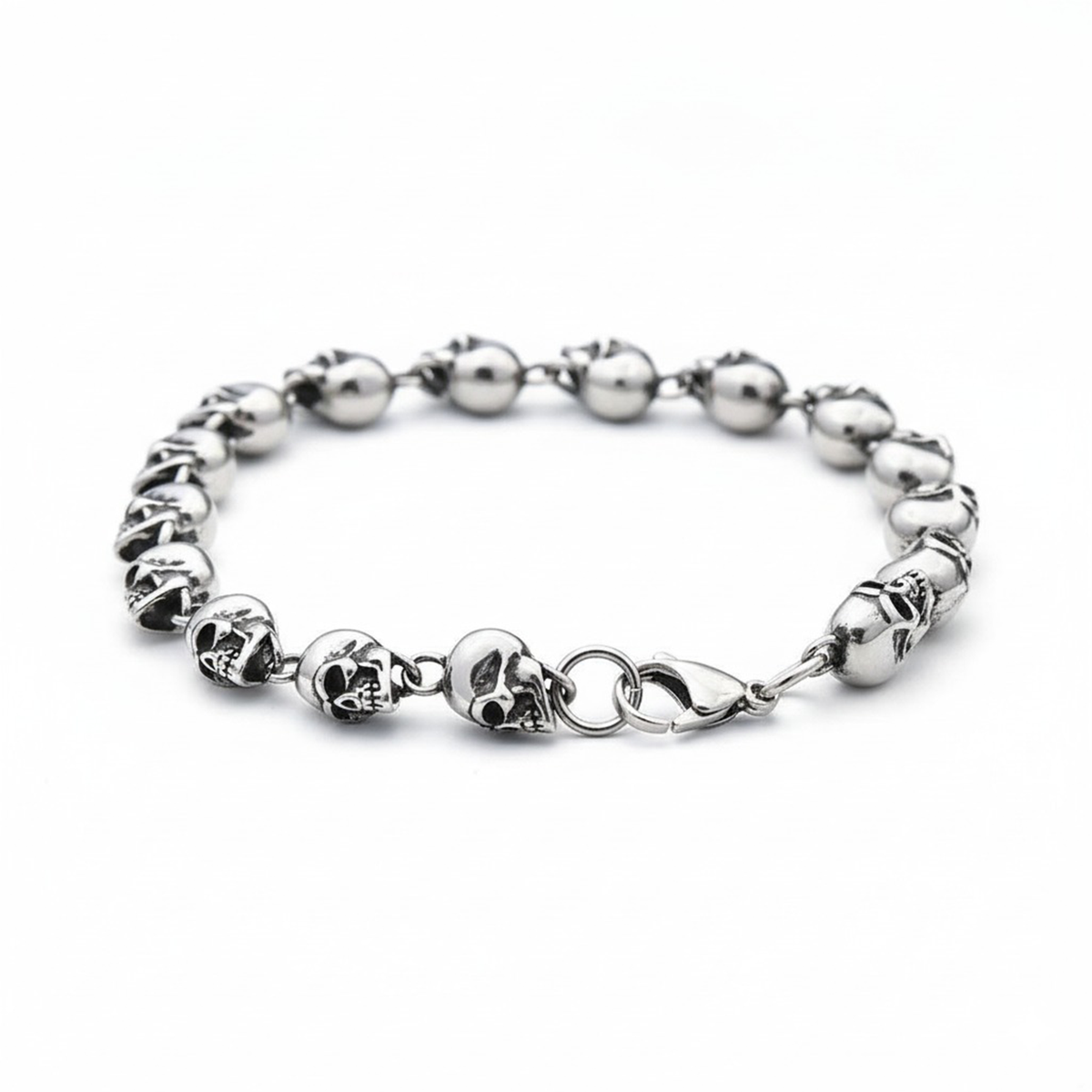 Hel's Chain Skull Bracelet