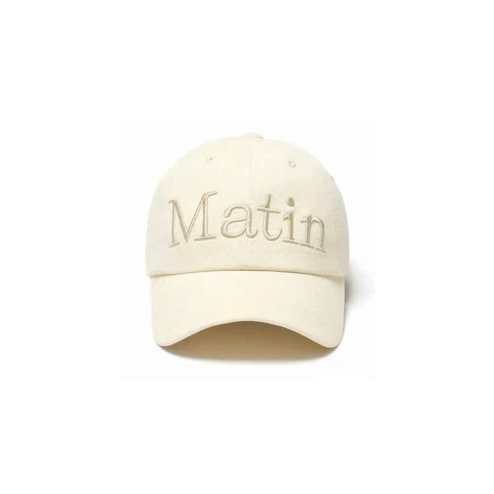 Official Authentic Matin Kim Duck Tongue Hat Female Li Charen Same Style Washed Retro Face Highlighting Small Baseball Hat