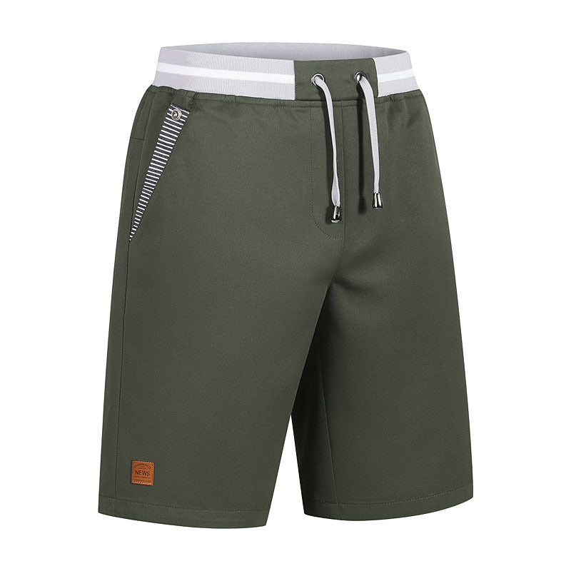 Men's Casual Elastic Waist Shorts, Lightweight Drawstring Summer Shorts