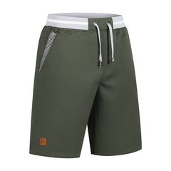 Men's Casual Elastic Waist Shorts, Lightweight Drawstring Summer Shorts