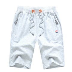 Men's Casual Drawstring Shorts, Summer Elastic Waist 5 Inch Inseam Sweat Shorts with Zipper Pockets