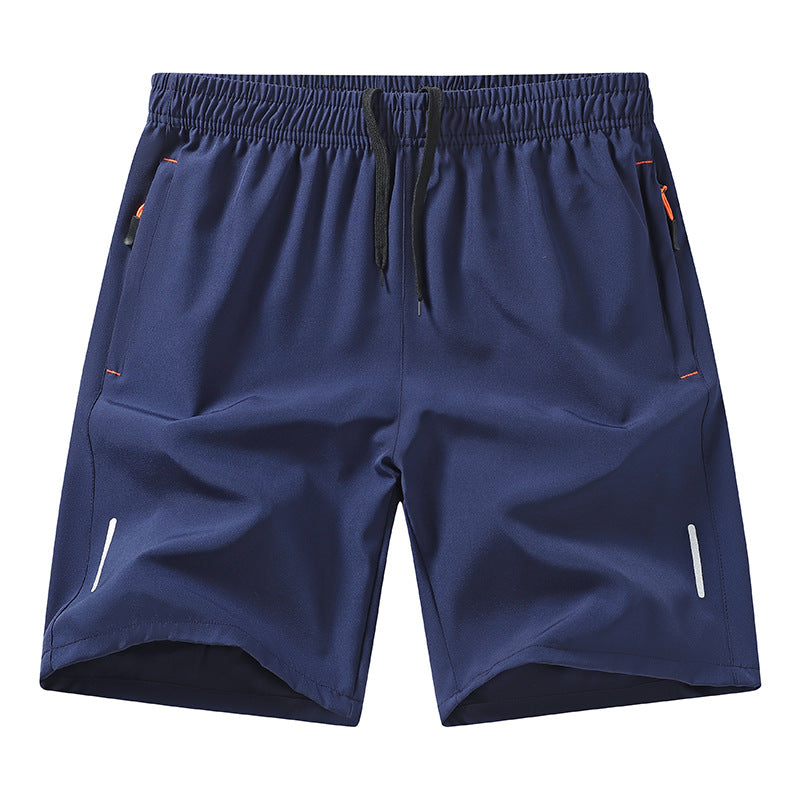 Men’s Ice Silk Running Shorts Lightweight Breathable Loose Fit Casual Beach Shorts