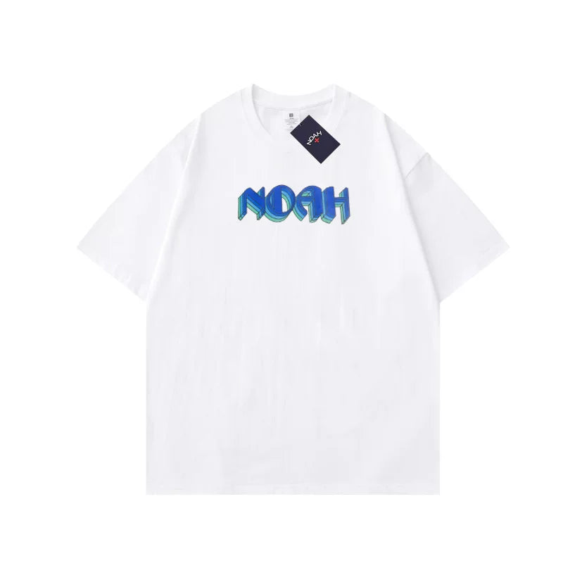 NOAH BWCJ夏季新款潮牌创意字母简约百搭纯棉圆领情侣短袖T恤男女