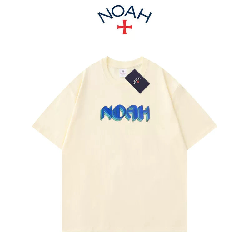 NOAH BWCJ夏季新款潮牌创意字母简约百搭纯棉圆领情侣短袖T恤男女