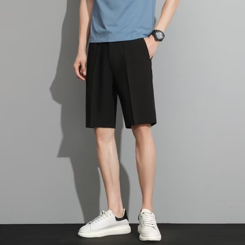 Men's Casual Chino Shorts, Slim Fit Dress Shorts for Business and Daily Wear