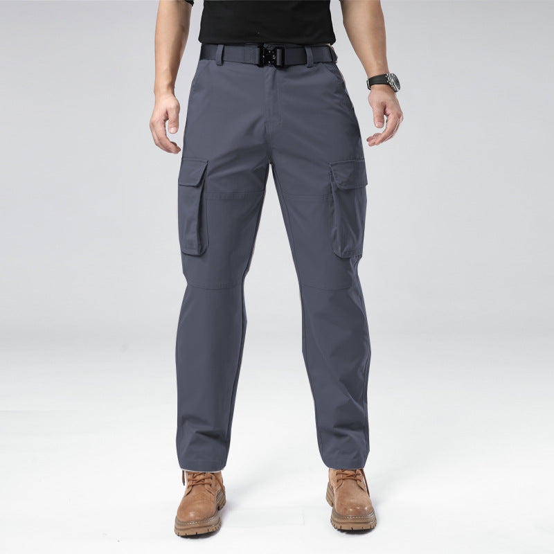 Men's Tactical Cargo Pants, Lightweight Ripstop Hiking Work Pants with Multi Pockets