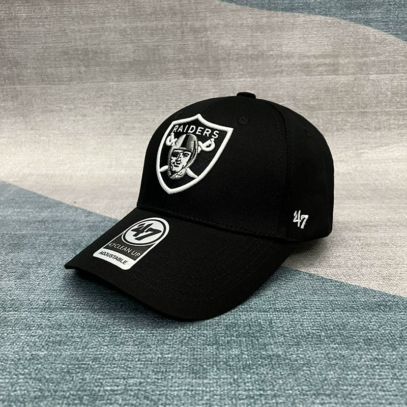 47brand Red Sox Major League Baseball Hat Chicago White Sox Hardtop Alphabet Duckweed Hat unisex
