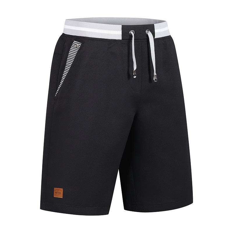 Men's Casual Elastic Waist Shorts, Lightweight Drawstring Summer Shorts