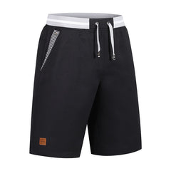 Men's Casual Elastic Waist Shorts, Lightweight Drawstring Summer Shorts