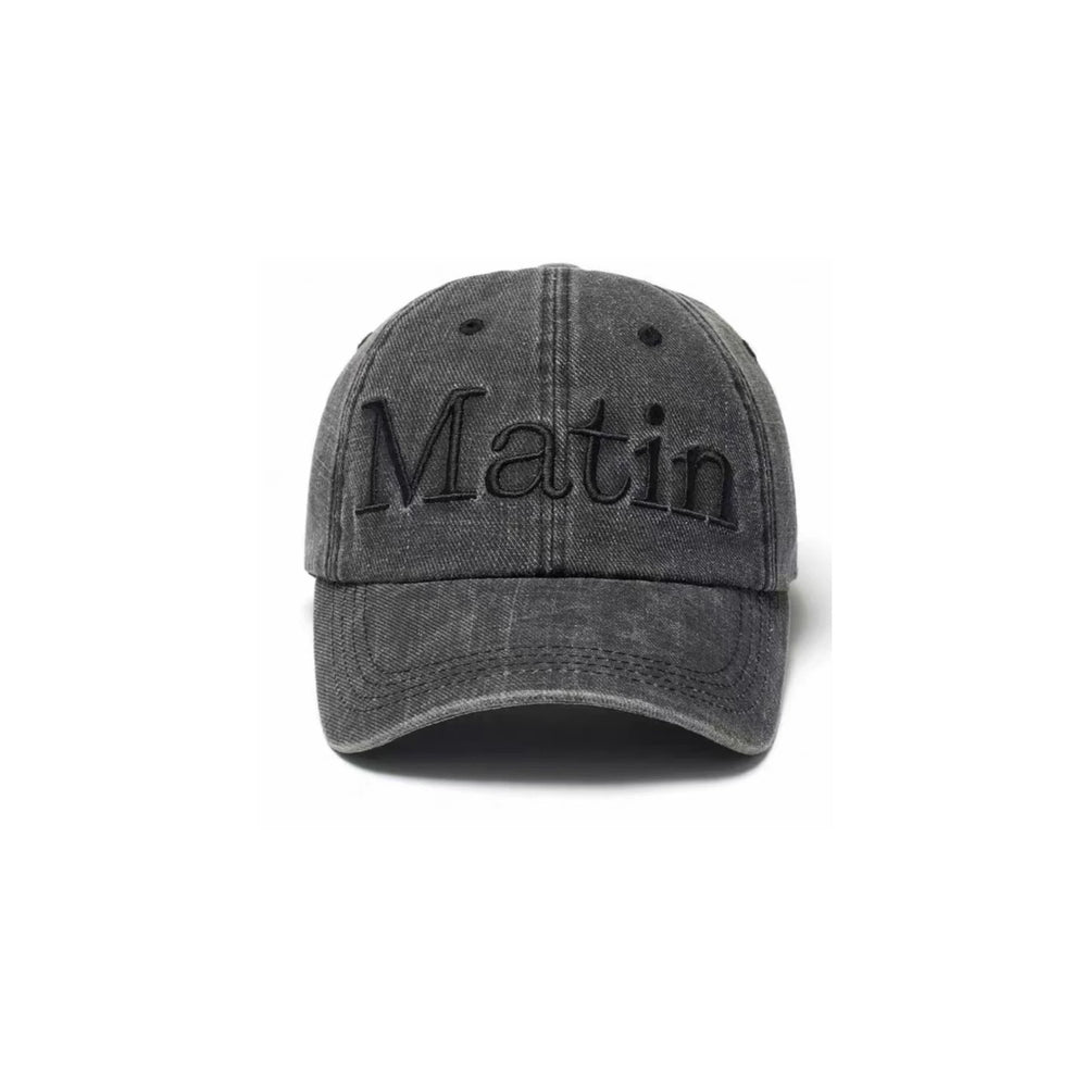 Official Authentic Matin Kim Duck Tongue Hat Female Li Charen Same Style Washed Retro Face Highlighting Small Baseball Hat
