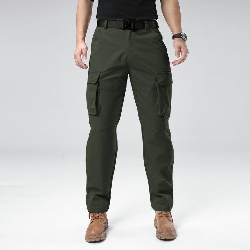Men's Tactical Cargo Pants, Lightweight Ripstop Hiking Work Pants with Multi Pockets