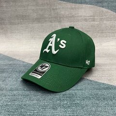 47brand Red Sox Major League Baseball Hat Chicago White Sox Hardtop Alphabet Duckweed Hat unisex