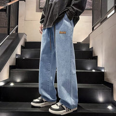 Men’s Baggy Jeans Wide Leg Denim Pants Loose Fit Streetwear Casual Straight Leg Jeans for Men