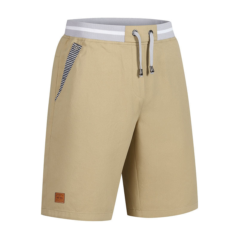 Men's Casual Elastic Waist Shorts, Lightweight Drawstring Summer Shorts