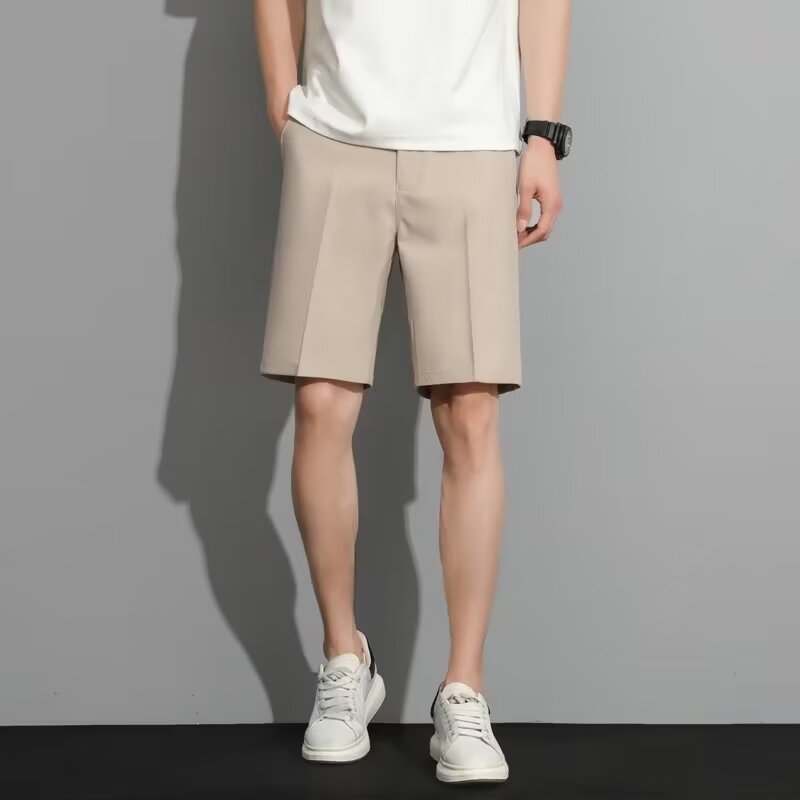 Men's Casual Chino Shorts, Slim Fit Dress Shorts for Business and Daily Wear