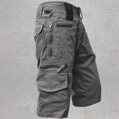 Men's Multi Pocket Cargo Shorts, Tactical Work Shorts with Zipper Pockets for Outdoor Hiking