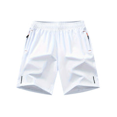 Men’s Ice Silk Running Shorts Lightweight Breathable Loose Fit Casual Beach Shorts