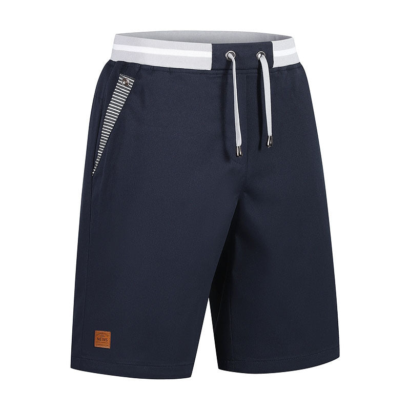 Men's Casual Elastic Waist Shorts, Lightweight Drawstring Summer Shorts