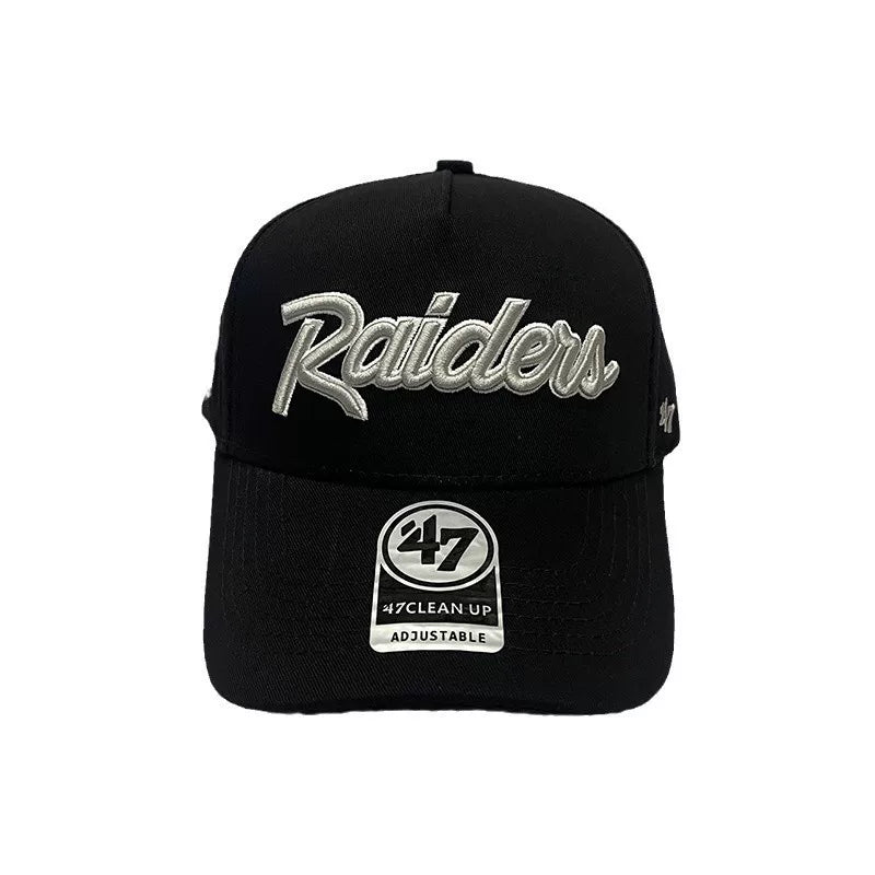 47 Brand Raider Baseball Hat West Coast High Top Street Dance Duck Tongue Hat Rugby Major League Couple Hat