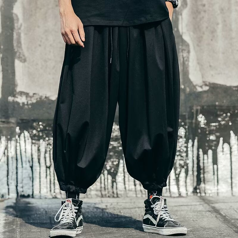 Men's Loose Fit Jogger Pants, Drawstring Waist Comfortable Cuffed Ankle Casual Daily Sweatpants