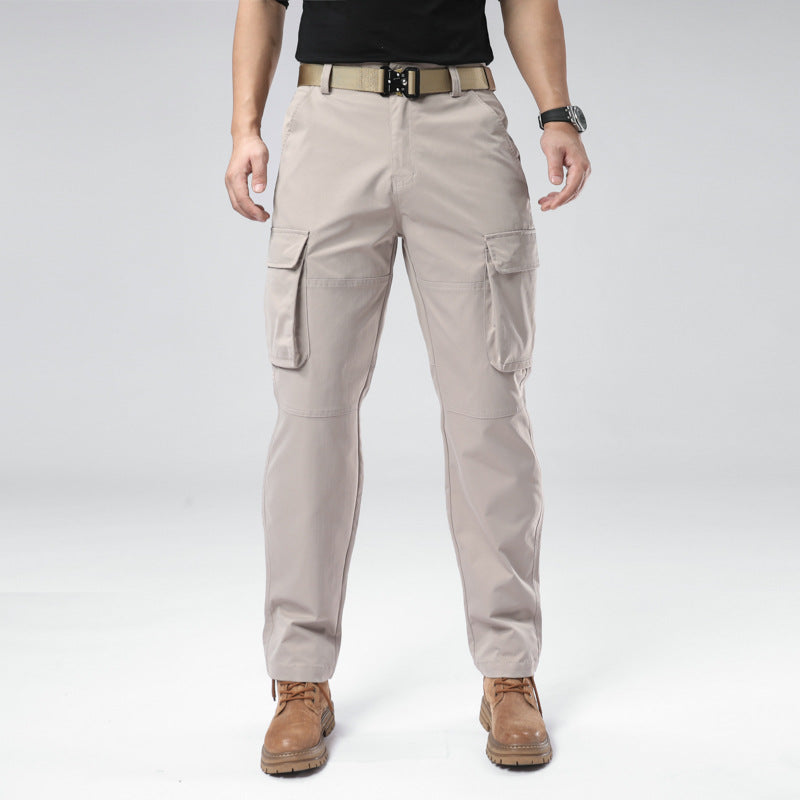 Men's Tactical Cargo Pants, Lightweight Ripstop Hiking Work Pants with Multi Pockets