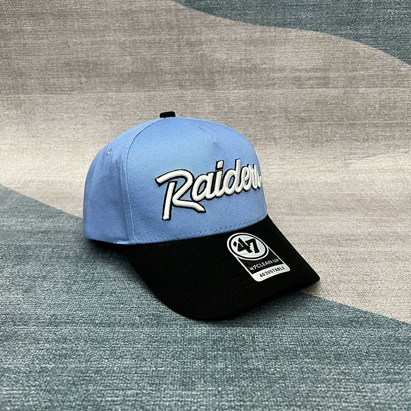 47 Brand Raider Baseball Hat West Coast High Top Street Dance Duck Tongue Hat Rugby Major League Couple Hat