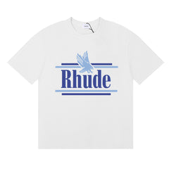 Rhude Logo Graphic Tee – White