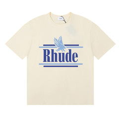 Rhude Eagle Logo Tee – Cream