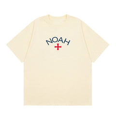 NOAH Premium Heavyweight Cotton Cross Logo Graphic T-Shirt - First Generation Expedition Classic