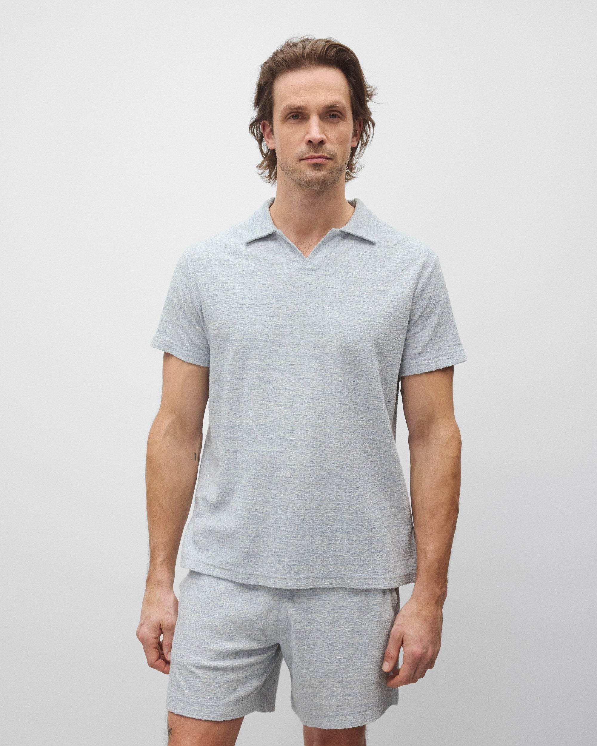 Textured Terry Standard Polo