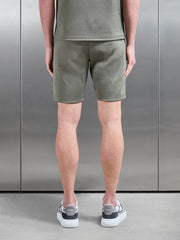 Textured Interlock Short in Sage