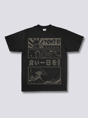 Front Print - Tokyo Wave T-Shirt